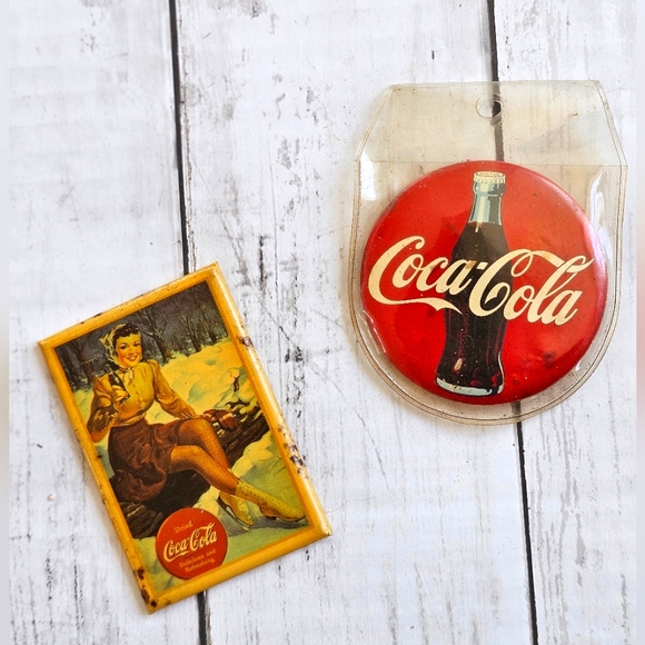 VINTAGE COCA COLA COKE LOT #4 Coasters, Playing cards in Tin, Mirrors, Puzzles - Picture 9 of 10
